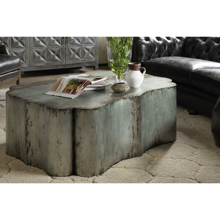 Galvanized metal store side table